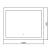 Зеркало ABBER See AG6107SL-1.0 с подсветкой, сенсор, диммер Зеркало ABBER See AG6107SL-1.0 с подсветкой, сенсор, диммер
