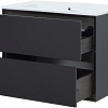 Тумба под раковину Aquanet Милан 85 черный глянец 00316703 Тумба под раковину Aquanet Милан 85 черный глянец 00316703