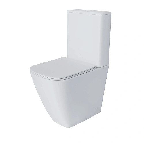 Унитаз напольный GROSSMAN GR-4472S Style 620x365x920 безободковый с высокой чашей 48 см с сиденьем Унитаз напольный GROSSMAN GR-4472S Style 620x365x920 безободковый с высокой чашей 48 см с сиденьем