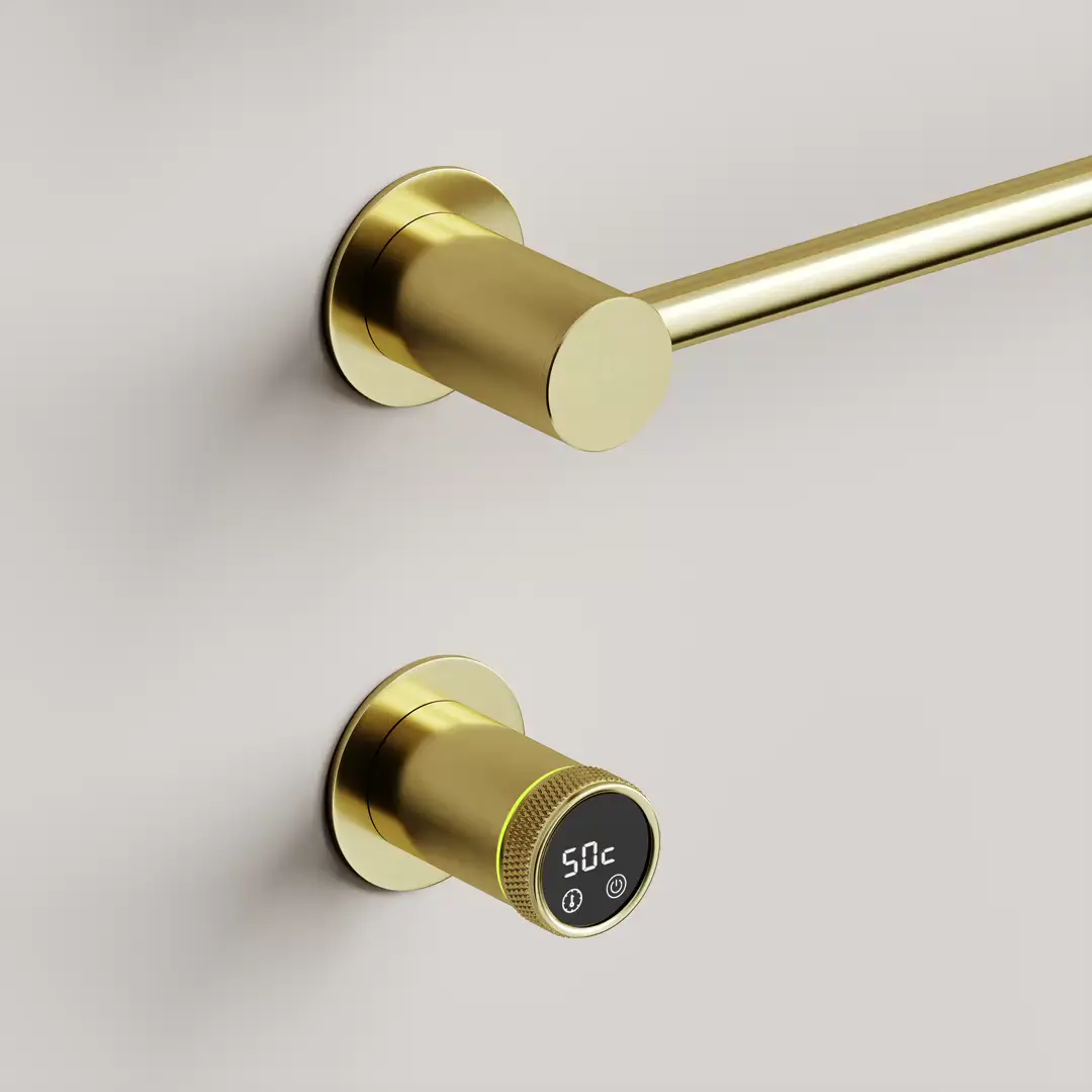 Полотенцесушитель электрический SANCOS Linea SC14001BG встраиваемый брашированное золото Полотенцесушитель электрический SANCOS Linea SC14001BG встраиваемый брашированное золото