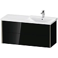 Тумба под раковину Duravit XVIU XV41390B140 подвесная 121 см черный глянцевый Тумба под раковину Duravit XVIU XV41390B140 подвесная 121 см черный глянцевый