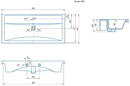 Раковина Kirovit Фостер 100 Фостер100 Раковина Kirovit Фостер 100 Фостер100