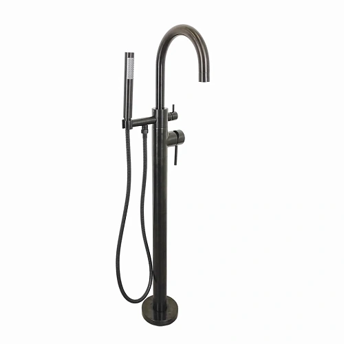 Смеситель для ванны Paini Cox 78PZ136LM напольный поворотный излив, черный матовый PVD Смеситель для ванны Paini Cox 78PZ136LM напольный поворотный излив, черный матовый PVD