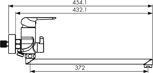 Смеситель для ванны Kaiser Glory 69055 Смеситель для ванны Kaiser Glory 69055