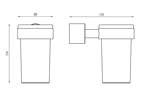 Стакан для зубных щеток с держателем ABBER Osten 316 AA1861BG золото брашированное Стакан для зубных щеток с держателем ABBER Osten 316 AA1861BG золото брашированное
