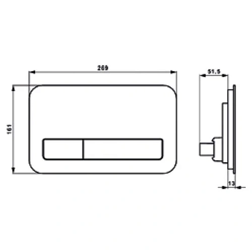 Клавиша смыва Villeroy & Boch ViConnect 9224 00 RE (922400RE) (стекло, белый глянцевый) Клавиша смыва Villeroy & Boch ViConnect 9224 00 RE (922400RE) (стекло, белый глянцевый)
