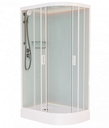 Душевая кабина Frank F411L White левосторонняя 110х80х200 см 411411 Душевая кабина Frank F411L White левосторонняя 110х80х200 см 411411