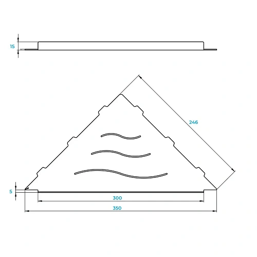 Полка RGW MT-12W 49279912-01 Полка RGW MT-12W 49279912-01