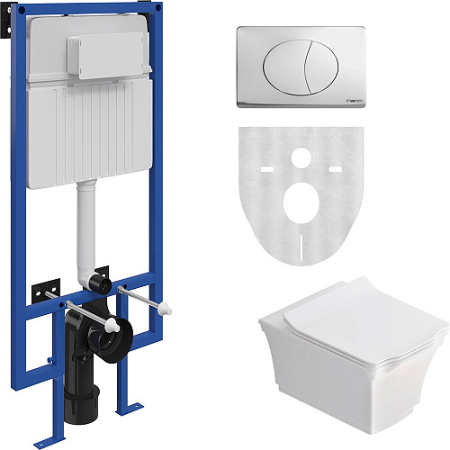 Комплект Унитаз подвесной STWORKI Хадстен SETK3304-0616-001-1-6000 с микролифтом + Система инсталляц 561329 Комплект Унитаз подвесной STWORKI Хадстен SETK3304-0616-001-1-6000 с микролифтом + Система инсталляц 561329