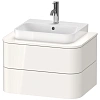 Тумба под раковину Duravit Happy D.2 Plus HP496002222 подвесная 65 см белая
