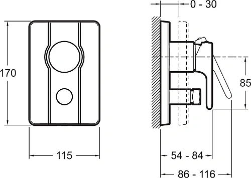 Смеситель для ванны Jacob Delafon Singulier E98720-CP Смеситель для ванны Jacob Delafon Singulier E98720-CP
