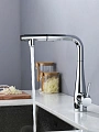 Смеситель для кухни AQUAme Cucina AQM9902CR с выдвижным изливом, хром Смеситель для кухни AQUAme Cucina AQM9902CR с выдвижным изливом, хром