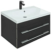 Тумба под раковину Aquanet Верона 75 New черный матовый 00272427 Тумба под раковину Aquanet Верона 75 New черный матовый 00272427