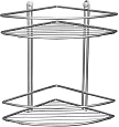 Полка Aquanet 3259 (20 см, двойная, угловая) П3259 Полка Aquanet 3259 (20 см, двойная, угловая) П3259
