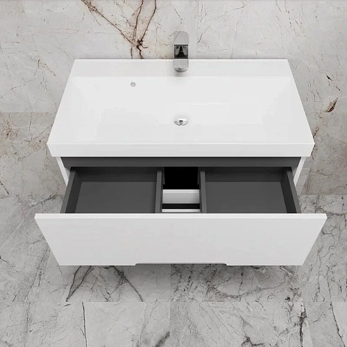 Тумба под раковину Style Line Матис 80 см ЛС-00002443 напольная, белый матовый Тумба под раковину Style Line Матис 80 см ЛС-00002443 напольная, белый матовый
