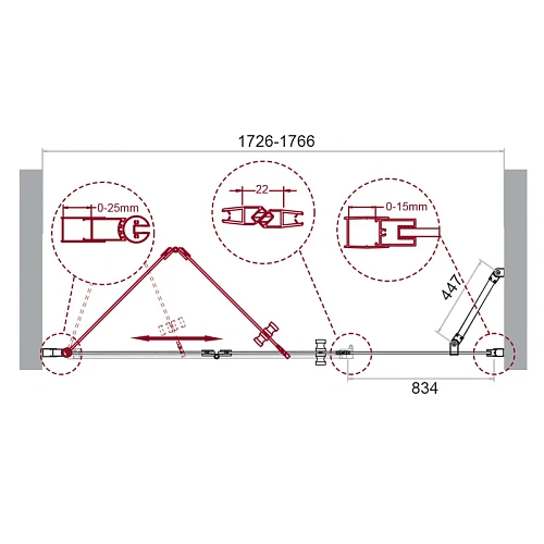Душевая дверь BelBagno ALBANO-BS-13-90+90-C-Cr 180 см, профиль хром, стекло прозрачное Душевая дверь BelBagno ALBANO-BS-13-90+90-C-Cr 180 см, профиль хром, стекло прозрачное