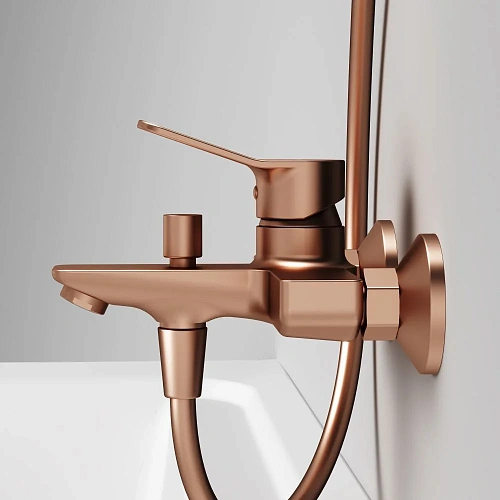 Смеситель для ванны AM.PM X-Joy F85A10044 розовое золото Смеситель для ванны AM.PM X-Joy F85A10044 розовое золото