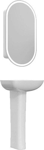 Раковина STWORKI Дублин 45 + Сифон для раковины Wirquin Минор с отводом для стиральной машины + Пьед 560890 Раковина STWORKI Дублин 45 + Сифон для раковины Wirquin Минор с отводом для стиральной машины + Пьед 560890