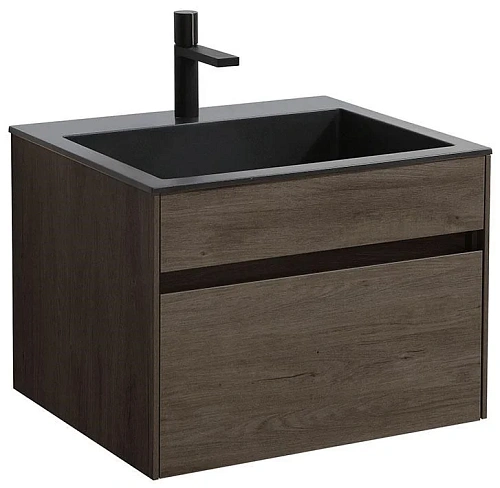 Тумба под раковину Vincea Chiara 600 подвесная, 1 выкатной ящик soft-close, R.Oak VMC-2C600RO Тумба под раковину Vincea Chiara 600 подвесная, 1 выкатной ящик soft-close, R.Oak VMC-2C600RO