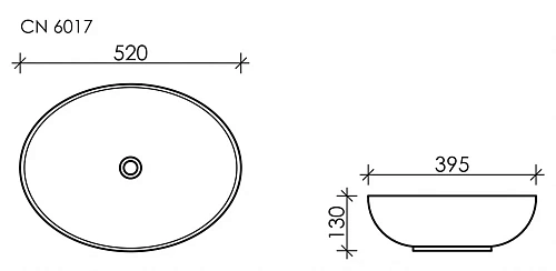 Раковина Ceramica Nova ELEMENT CN6017MDH Раковина Ceramica Nova ELEMENT CN6017MDH