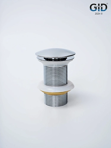 Донный клапан Gid без перелива Ch100 73302K хром 7x7x10 Донный клапан Gid без перелива Ch100 73302K хром 7x7x10