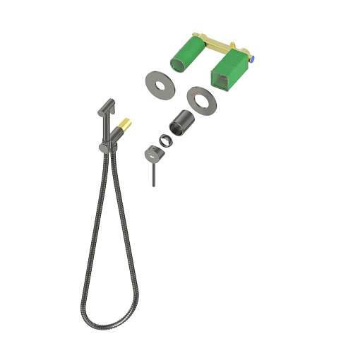 Гигиенический душ Timo Saona 2339/18SM с термостатотом черное золото Гигиенический душ Timo Saona 2339/18SM с термостатотом черное золото