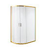 Картинка анонса товара «душевой уголок niagara nova ng-6421-08 gold (120x80x190) полукруг, двери раздвижные 64210811gold»