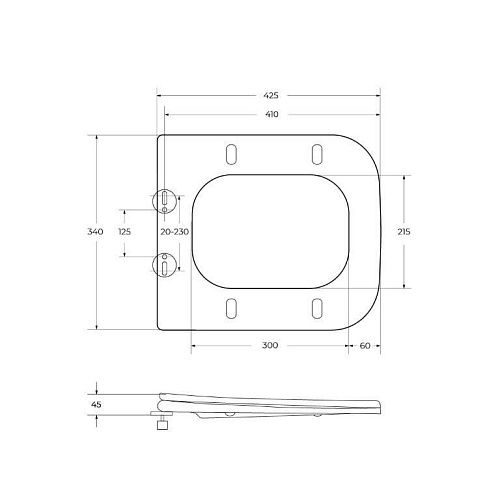 Унитаз подвесной BelBagno MARMI BB052CHR/BB052SC безободковый с сиденьем Унитаз подвесной BelBagno MARMI BB052CHR/BB052SC безободковый с сиденьем