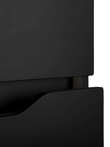 Тумба с раковиной Orange Line Li-60Tub+Ra подвесная, черный матовый Тумба с раковиной Orange Line Li-60Tub+Ra подвесная, черный матовый