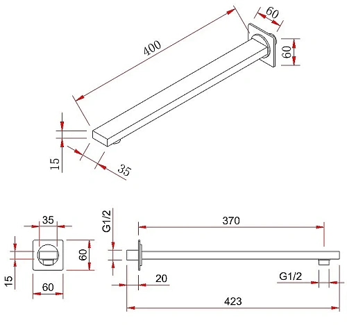 Душевая система BERGES VENTAS 3S, хром 073005 Душевая система BERGES VENTAS 3S, хром 073005