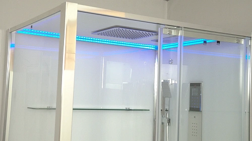 Душевая кабина Timo Premium HELMA (90x120x220) H-520R-T-CH/C стульчик прозрачный Душевая кабина Timo Premium HELMA (90x120x220) H-520R-T-CH/C стульчик прозрачный