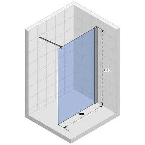 Душевой уголок Parly T100G 100х190 Душевой уголок Parly T100G 100х190