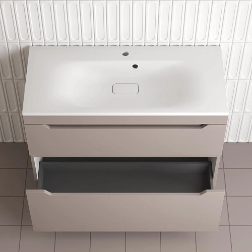 Тумба под раковину Style Line Остин 100 см ЛС-00002402 напольная, тауп темный Тумба под раковину Style Line Остин 100 см ЛС-00002402 напольная, тауп темный