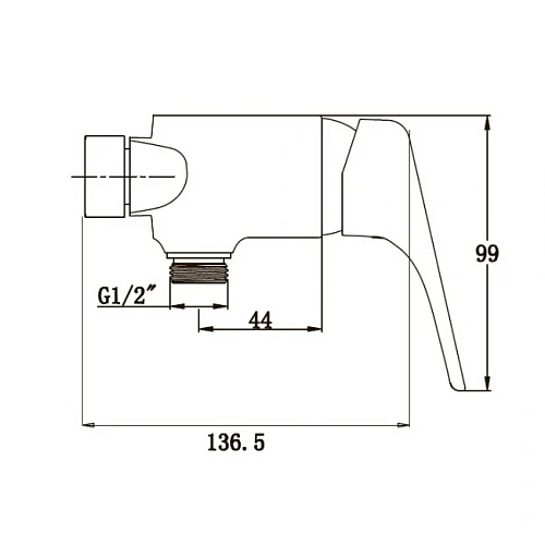 Смеситель для душа Kaiser Eco 00077 Смеситель для душа Kaiser Eco 00077