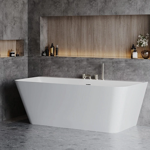 Смеситель на борт ванны AQUAme Siena AQM6219BN никель шлифованный Смеситель на борт ванны AQUAme Siena AQM6219BN никель шлифованный