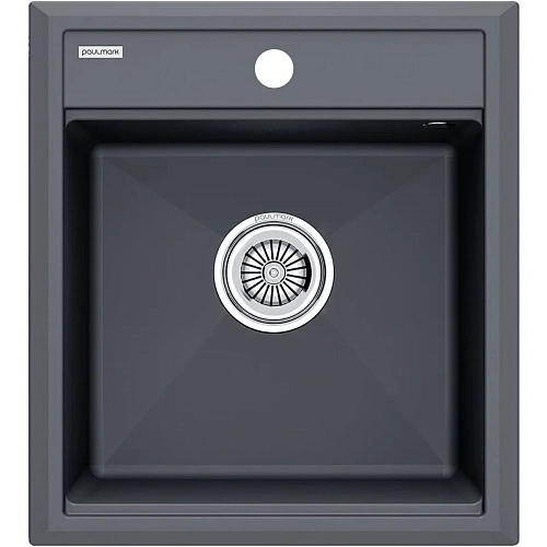 Кухонная мойка Paulmark STEPIA 45 PM114651-AN, антрацит, 460х510 Кухонная мойка Paulmark STEPIA 45 PM114651-AN, антрацит, 460х510