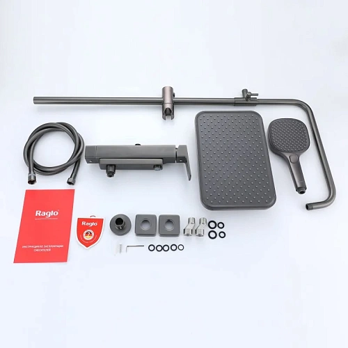 Душевая система Raglo R30.24.09, графит Душевая система Raglo R30.24.09, графит