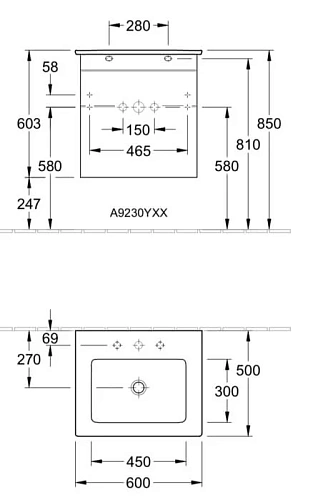 Тумба под раковину Villeroy & Boch Venticello A92301DH (A923 01 DH) Glossy White Тумба под раковину Villeroy & Boch Venticello A92301DH (A923 01 DH) Glossy White