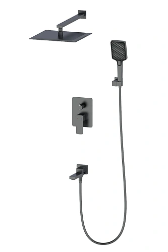 Душевая система Wonzon & Woghand встраиваемая, темный графит (WW-88939003-BGM) Душевая система Wonzon & Woghand встраиваемая, темный графит (WW-88939003-BGM)