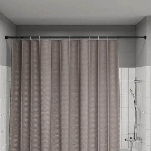 Карниз для ваны IDDIS Elegante (SRB0120i14) 110-200 см, черный матовый Карниз для ваны IDDIS Elegante (SRB0120i14) 110-200 см, черный матовый