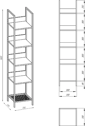 Шкаф-пенал STWORKI Нюборг 480806 Шкаф-пенал STWORKI Нюборг 480806