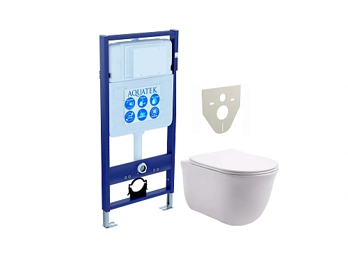 Комплект инсталляции Aquatek Standard INS-0000012 с унитазом КЛАССИК AQ1111-00 с сиденьем микролифт SET Aquatek КЛАССИК Комплект инсталляции Aquatek Standard INS-0000012 с унитазом КЛАССИК AQ1111-00 с сиденьем микролифт SET Aquatek КЛАССИК