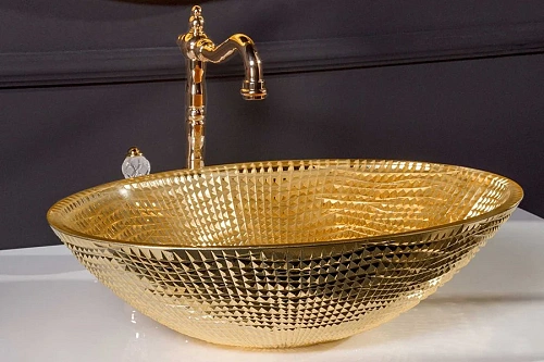 Раковина Boheme золото 814 хрустальная Раковина Boheme золото 814 хрустальная