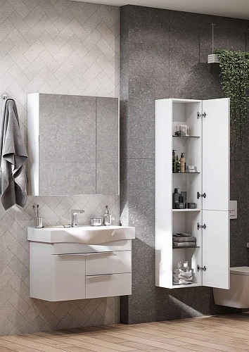 Шкаф-пенал Aquaton Беверли правая белый 1A235403BV01R Шкаф-пенал Aquaton Беверли правая белый 1A235403BV01R