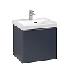 Картинка анонса товара «тумба под раковину villeroy &amp; boch subway 3.0 с подсветкой marine blue / marine blue c580l0vq»