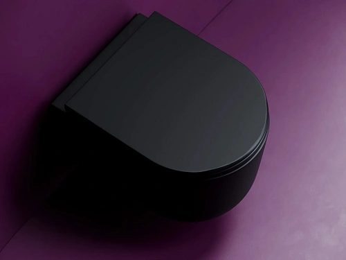 Унитаз подвесной Ceramica Nova ULMA CN4006TMB черный матовый Унитаз подвесной Ceramica Nova ULMA CN4006TMB черный матовый