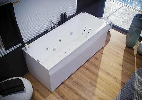 Акриловая ванна Aquatek Альфа 170 пустая с фронтальныйм экраном слив слева, вклеенный каркас ALF170- ALF170-0000038 Акриловая ванна Aquatek Альфа 170 пустая с фронтальныйм экраном слив слева, вклеенный каркас ALF170- ALF170-0000038