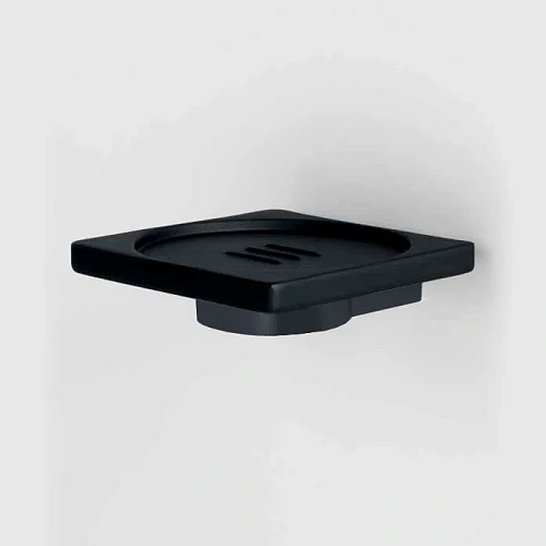 Мыльница Colombo MiniQ B5001.GM-RNE подвесная, графит матовый/черная резина Мыльница Colombo MiniQ B5001.GM-RNE подвесная, графит матовый/черная резина