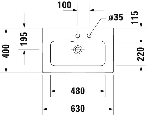 Раковина Duravit Starck 2342630000 Раковина Duravit Starck 2342630000