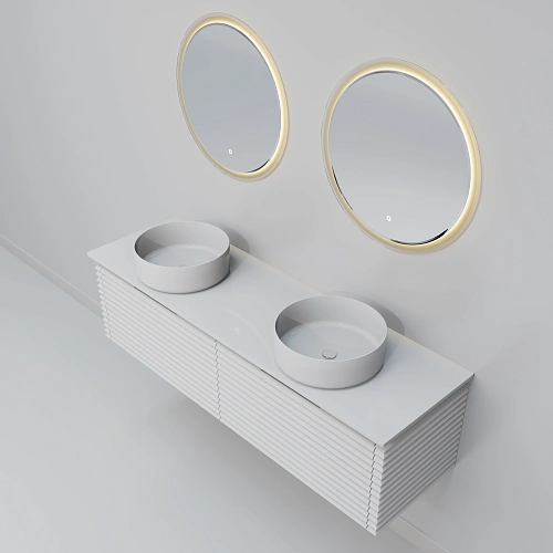 Комплект мебели ArtDecco Jacqueline 150 AJC15W34D3M0 белый Комплект мебели ArtDecco Jacqueline 150 AJC15W34D3M0 белый